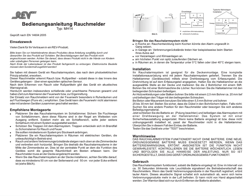 Página 1 del manual Manual de usuario REV MH14
