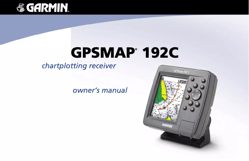 Page n°1 - Manuel utilisateur Garmin GPSMAP 192C