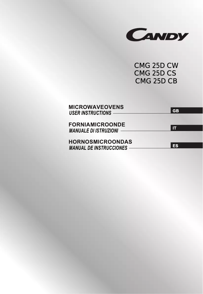 First page image of the manual for CMG 25D CS