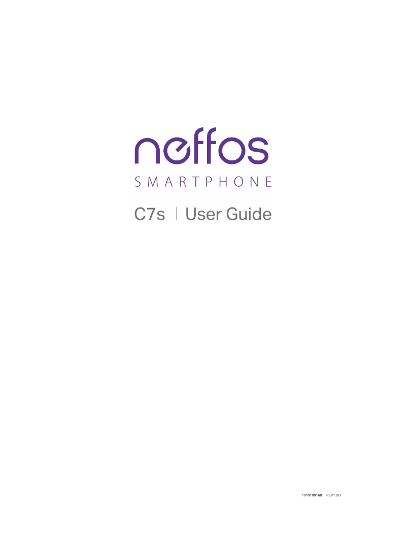 Page n°1 - Manuel utilisateur Neffos C7s