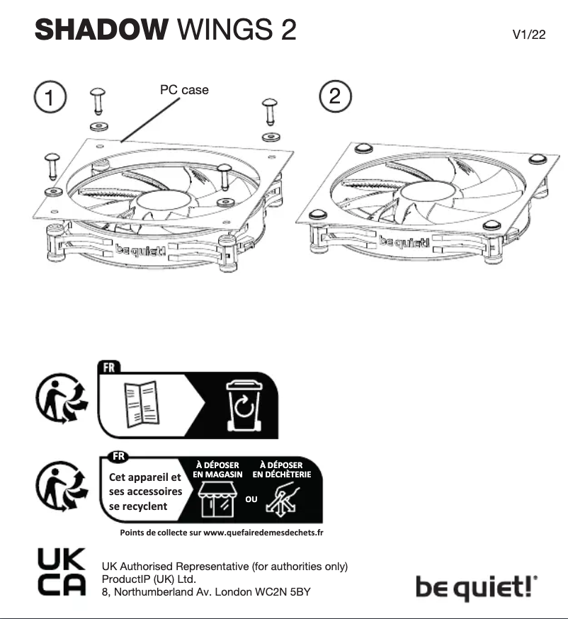 Image de la première page du manuel de l'appareil Shadow Wings 2