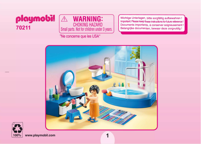 Page n°1 - Manuel utilisateur Playmobil 70211