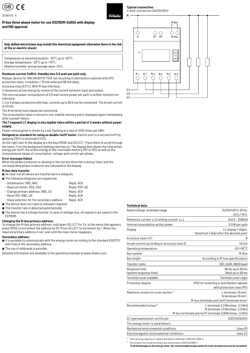 Image de la première page du manuel de l'appareil DSZ15DM-3x80A