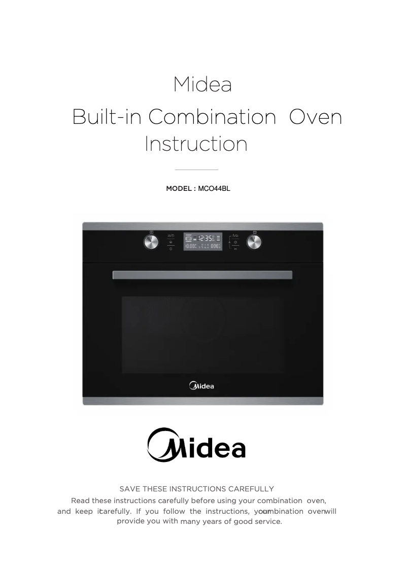 Page n°1 - Manuel utilisateur Midea MCO44BL