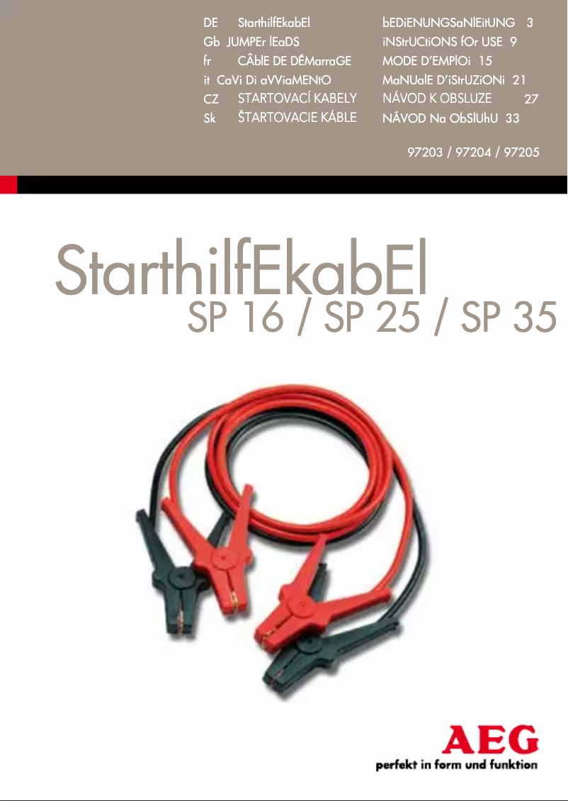 Image de la première page du manuel de l'appareil SP 35