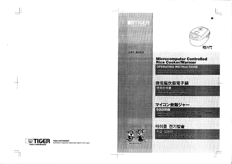 Image de la première page du manuel de l'appareil JAY-A55U