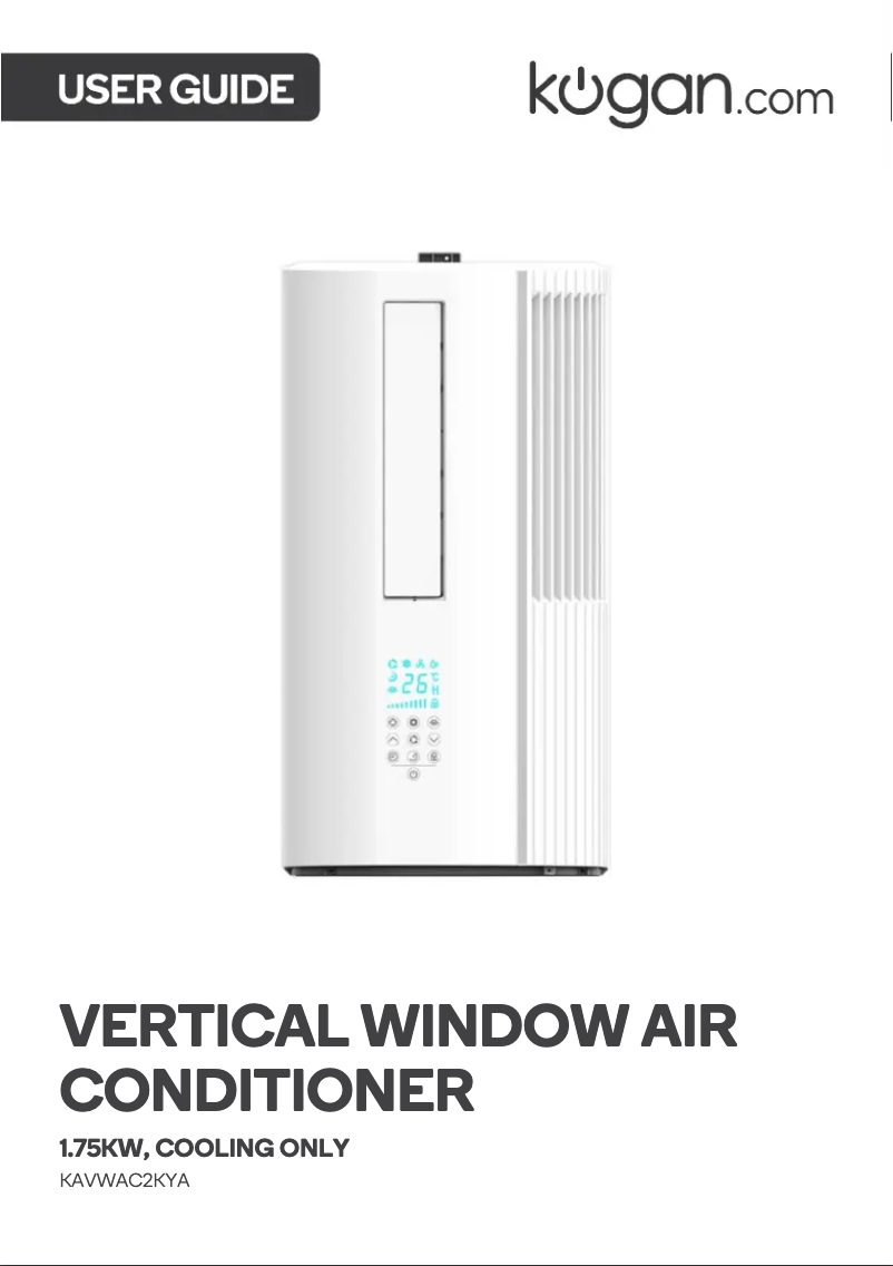 Page 1 de la notice Manuel utilisateur Kogan KAVWAC2KYA