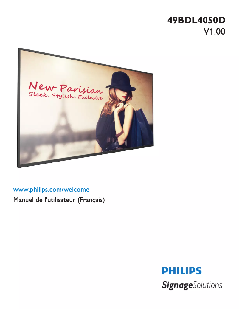 Page n°1 - Manuel utilisateur Philips Signage Solutions 49BDL4050D