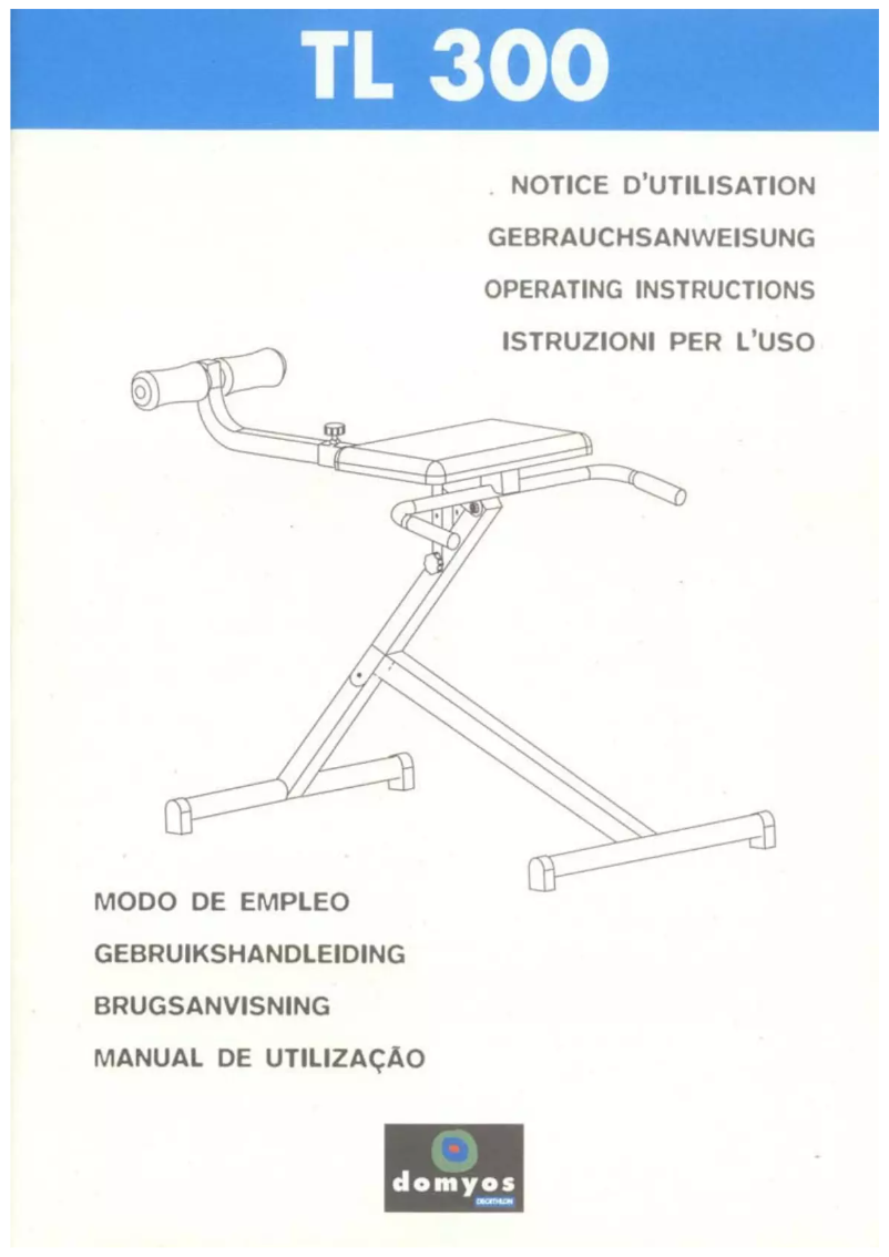 Image de la première page du manuel de l'appareil TL 300