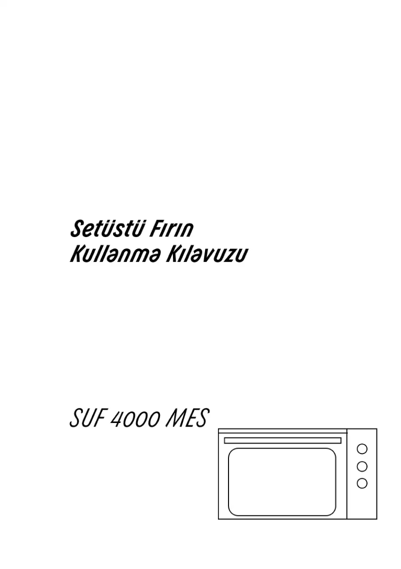 Page 1 de la notice Manuel utilisateur Arçelik SUF 4000 MES