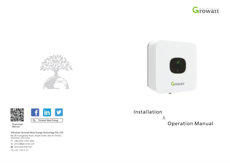 Image de la première page du manuel de l'appareil MIC 2500TL-X