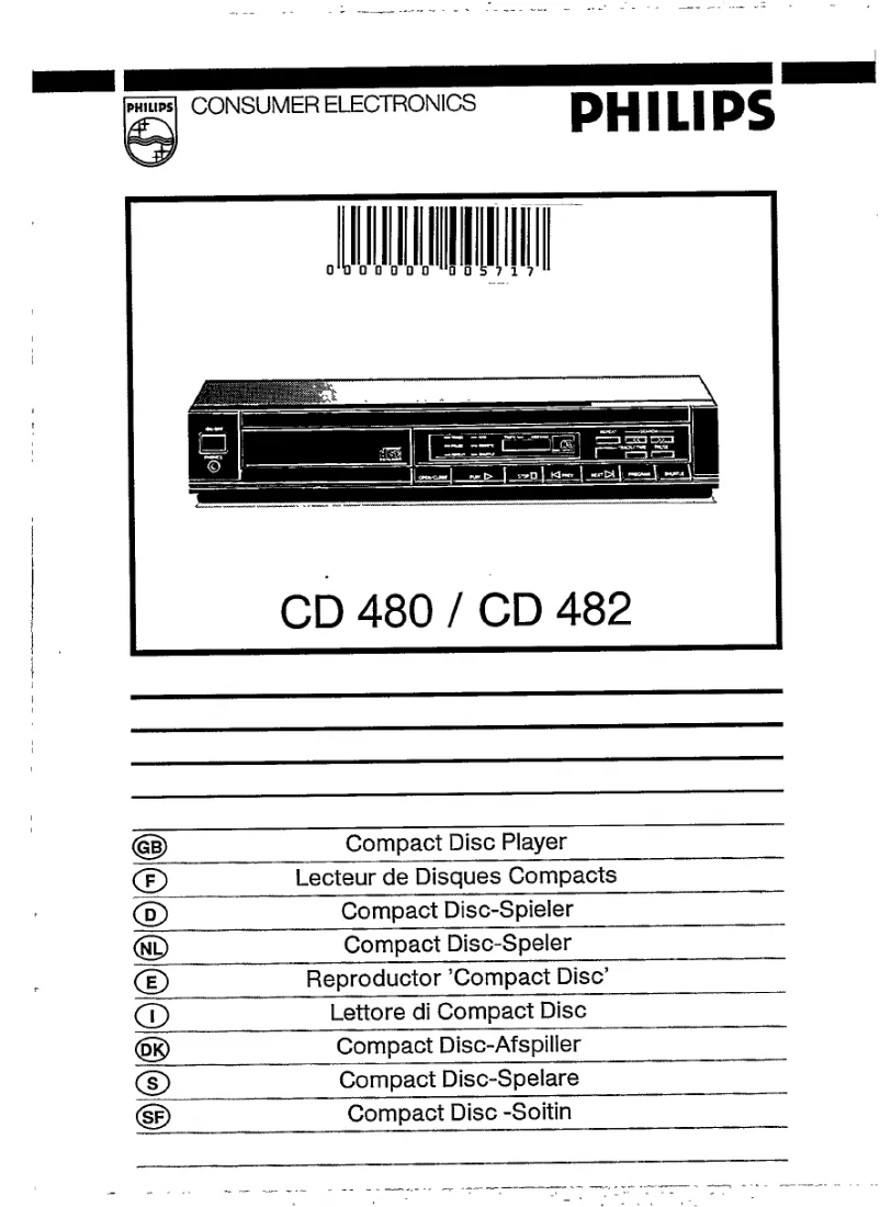 Página 1 del manual Manual de usuario Philips CD482