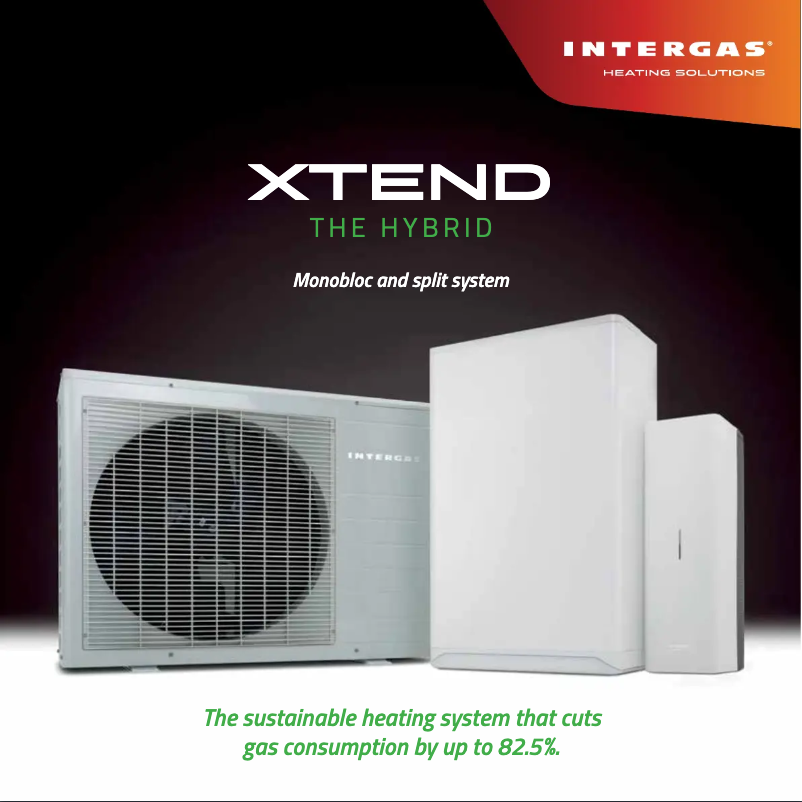 Page 1 de la notice Brochure Intergas Xtend Split