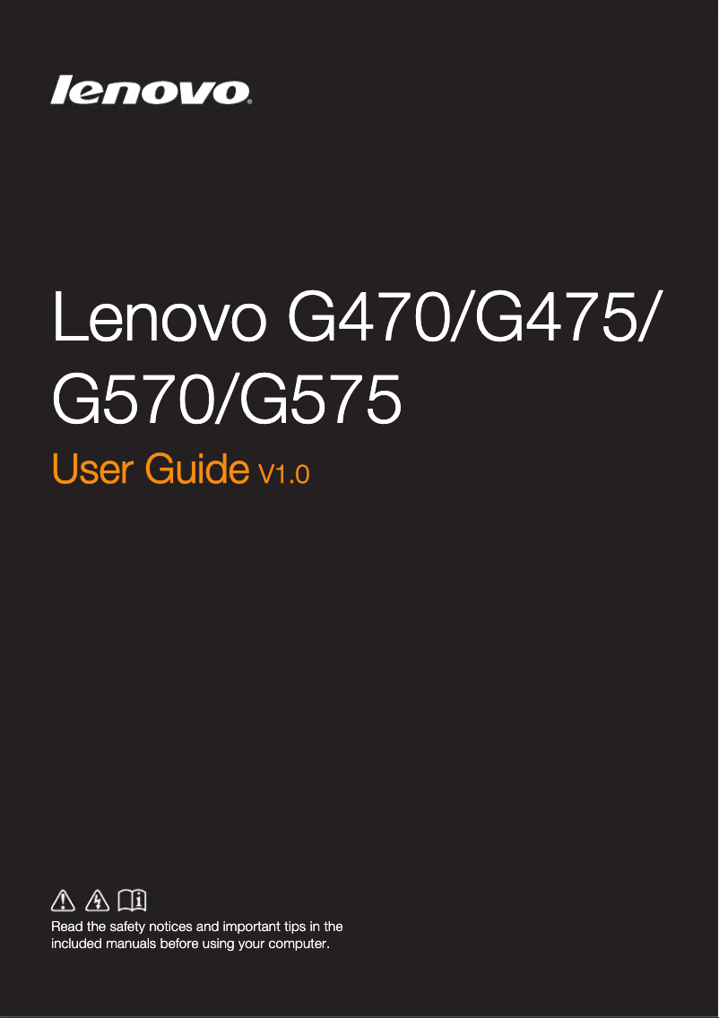 Page 1 of the manual User Manual Philips G470