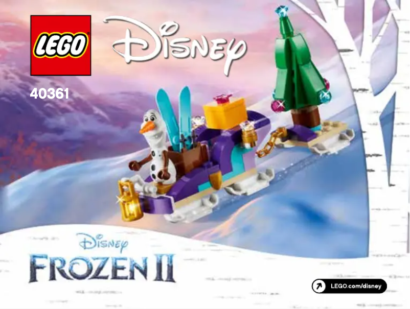 Page n°1 - Manuel utilisateur Lego Disney 40361