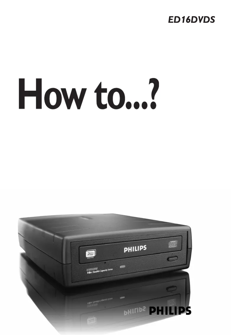 Page 1 de la notice Manuel utilisateur Philips ED16DVDS
