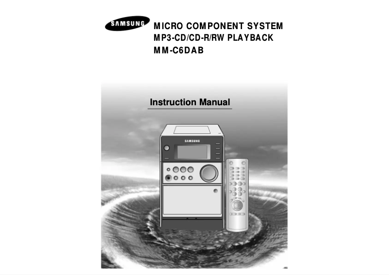 Image de la première page du manuel de l'appareil MMC6DAB