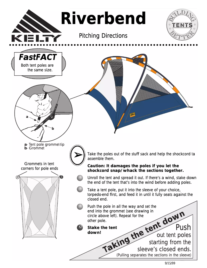 Page n°1 - Manuel utilisateur Kelty Riverbend 2