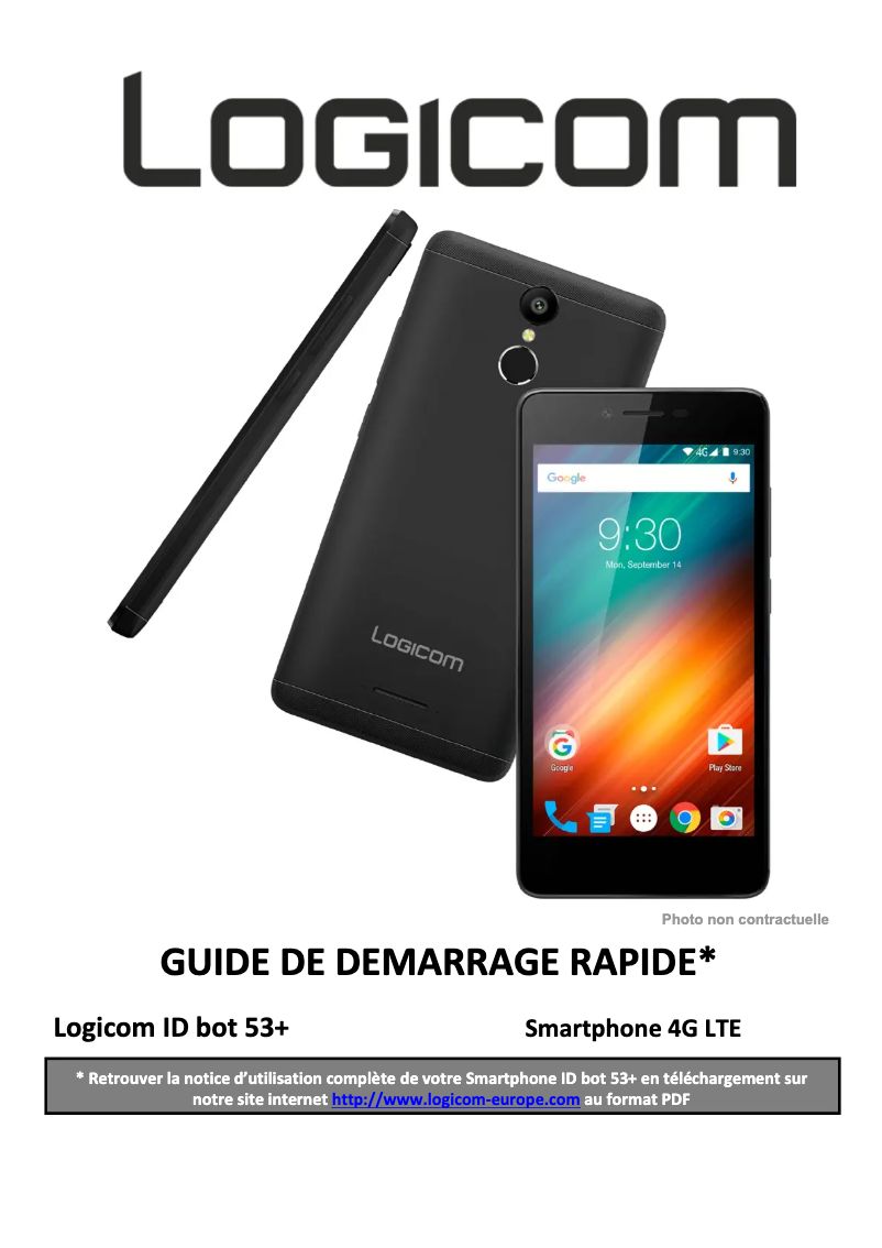 Image de la première page du manuel de l'appareil ID Bot 53+