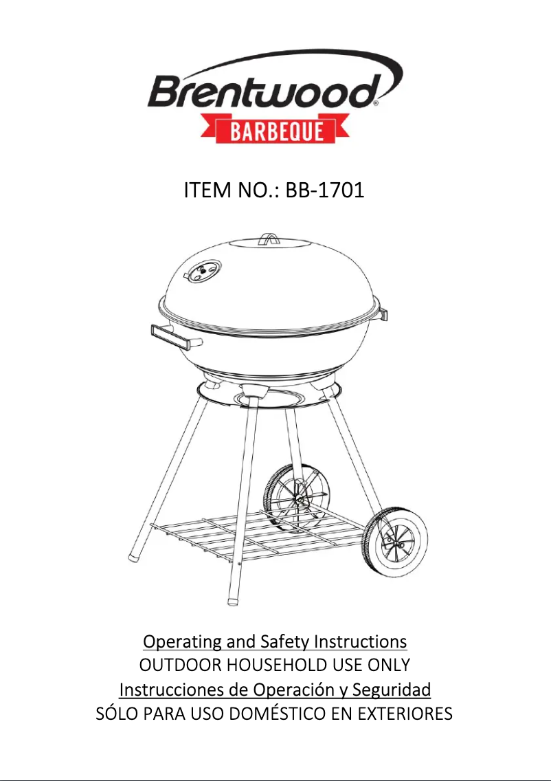 Image de la première page du manuel de l'appareil BB-1701
