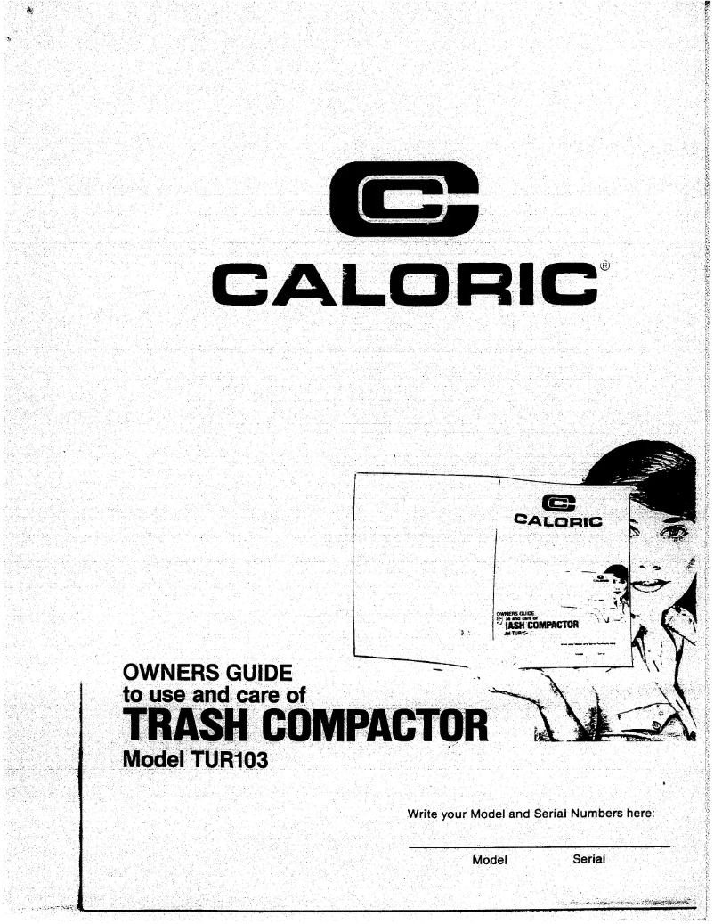 Page 1 de la notice Manuel utilisateur Caloric TUR103