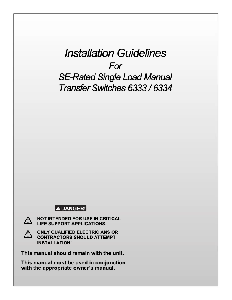 Página 1 del manual Manual de usuario Generac G0063331