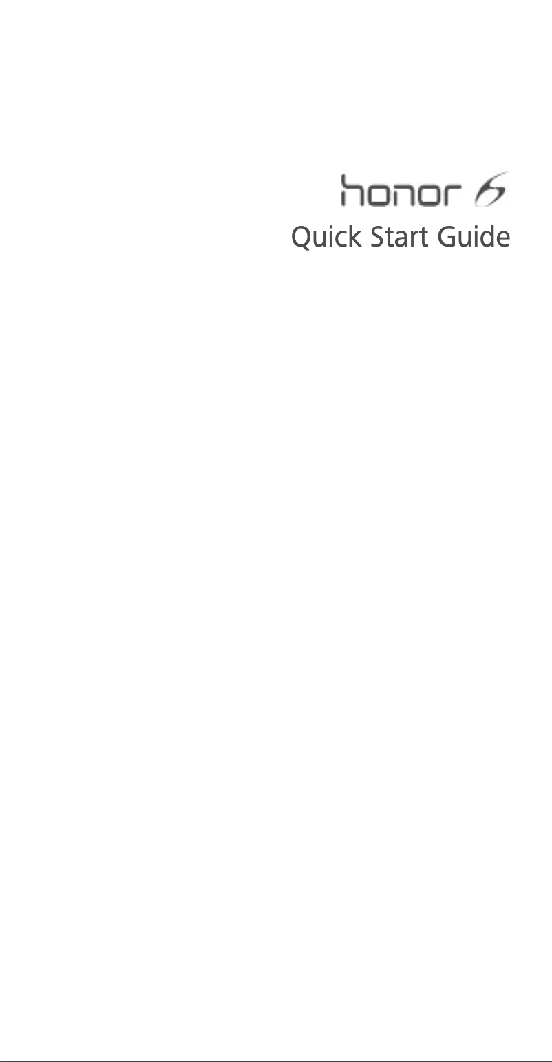 Página 1 del manual Manual de usuario Huawei Honor 6