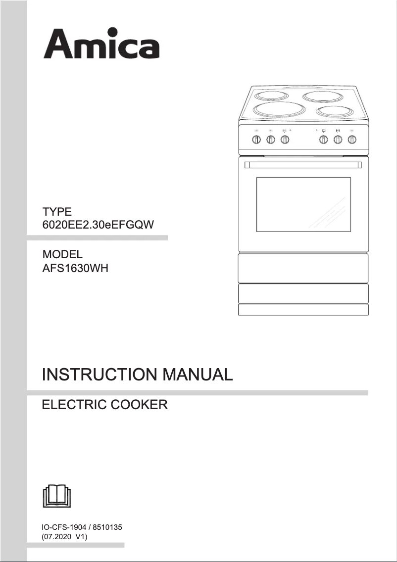 Page n°1 - Manuel utilisateur Amica AFS1630WH