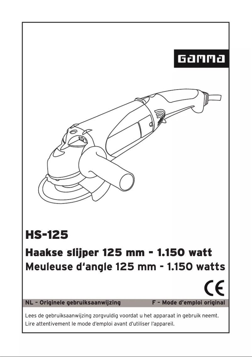 Page n°1 - Manuel utilisateur Gamma HS-125