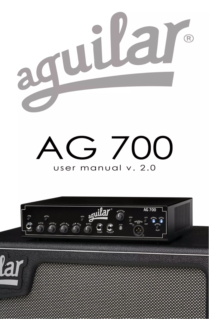 Page n°1 - Manuel utilisateur Aguilar AG 700