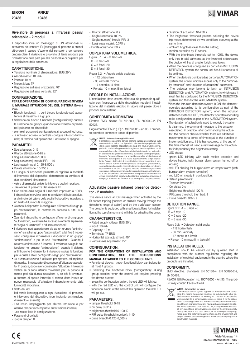 Image de la première page du manuel de l'appareil 20486.B