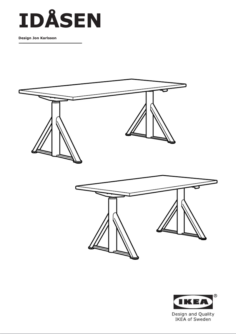 Image de la première page du manuel de l'appareil IDÅSEN 802.995.34