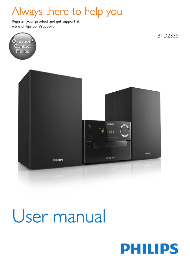 Page n°1 - Mode d'emploi Philips BTD2336
