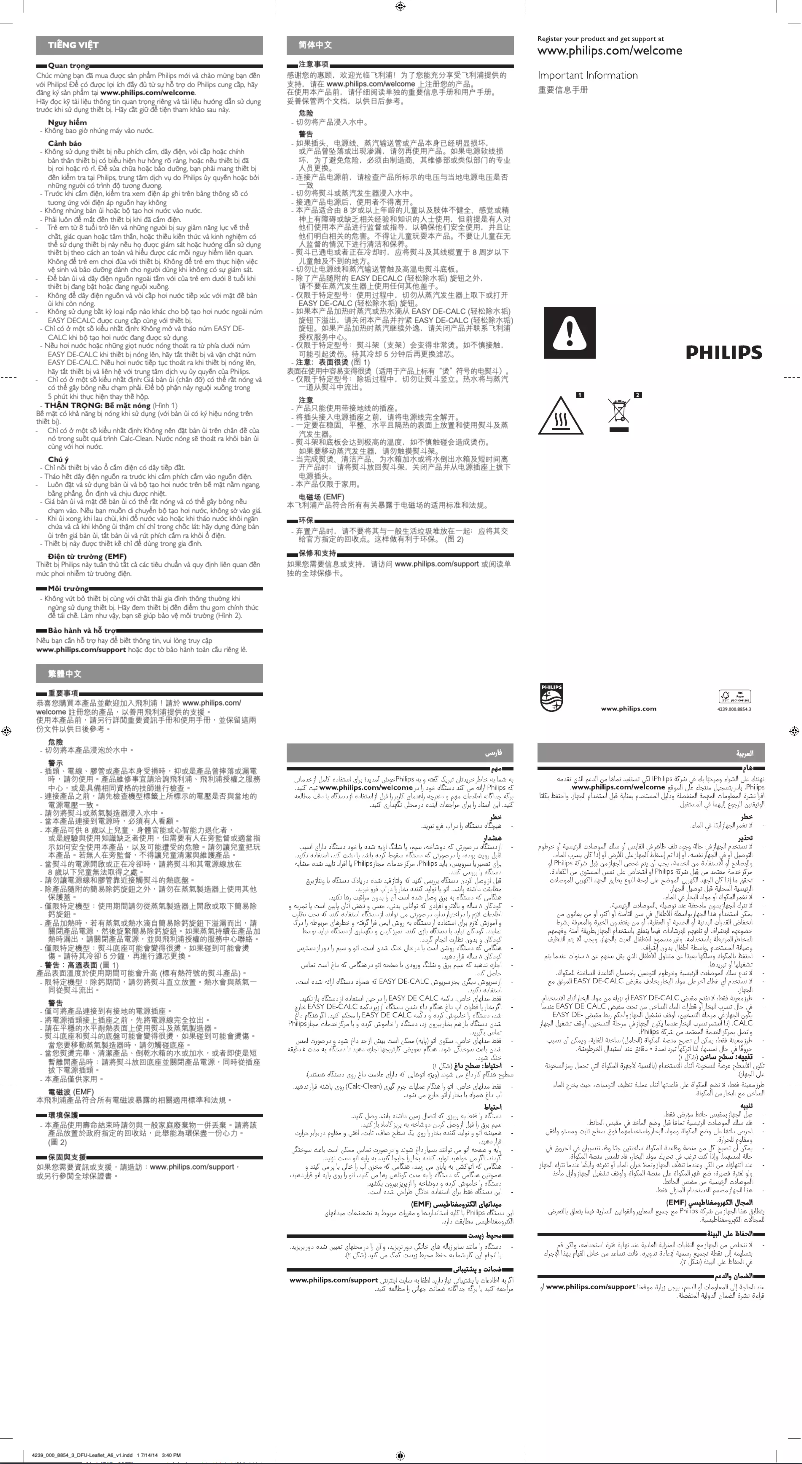 Página 1 del manual Folleto Philips GC920