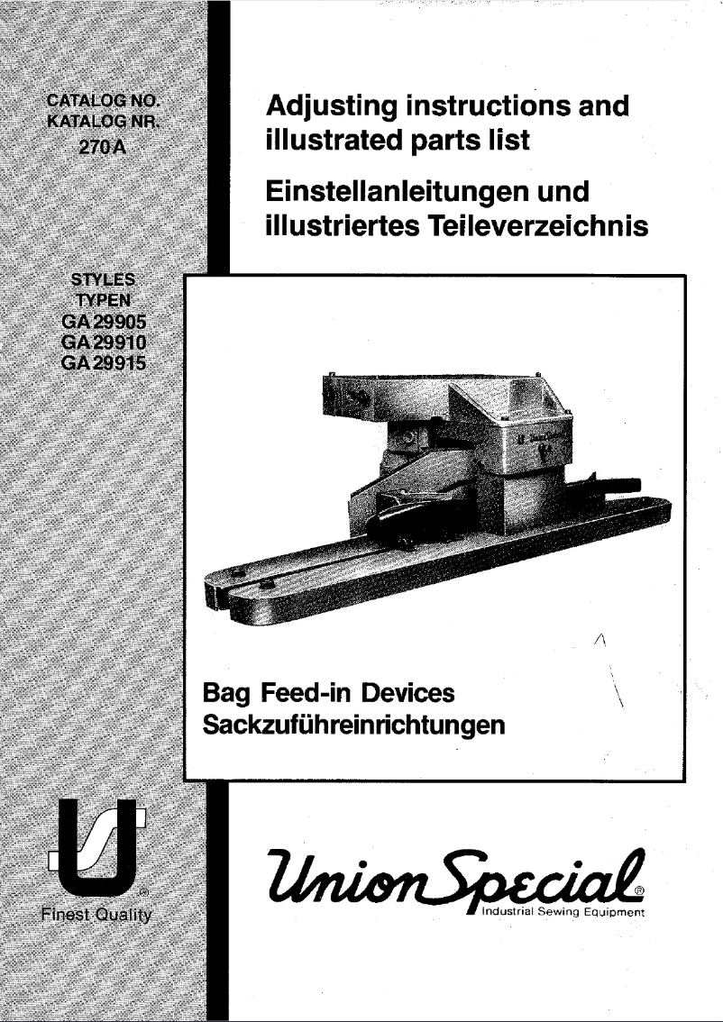 Image de la première page du manuel de l'appareil GA29915