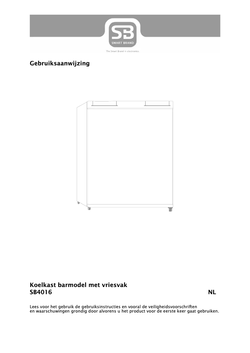 Image de la première page du manuel de l'appareil SB4016