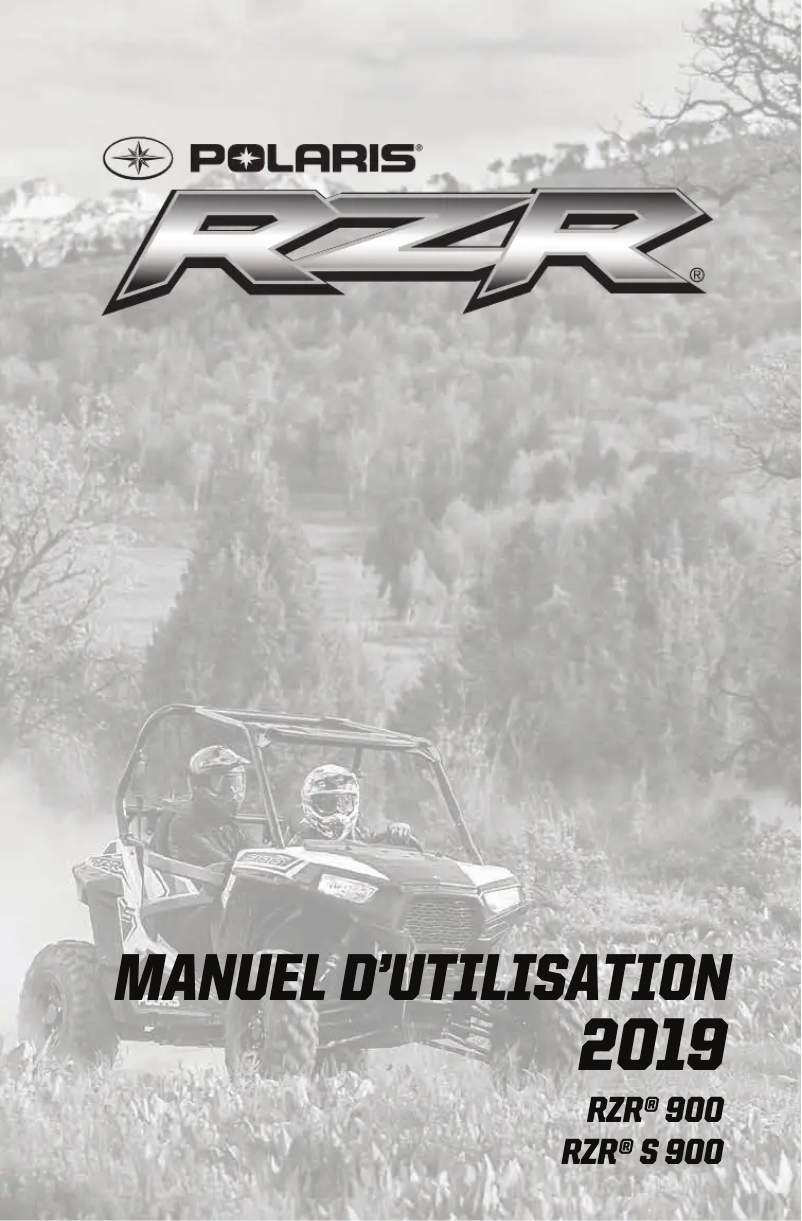 Page 1 de la notice Manuel utilisateur Polaris RZR S 900 (2019)
