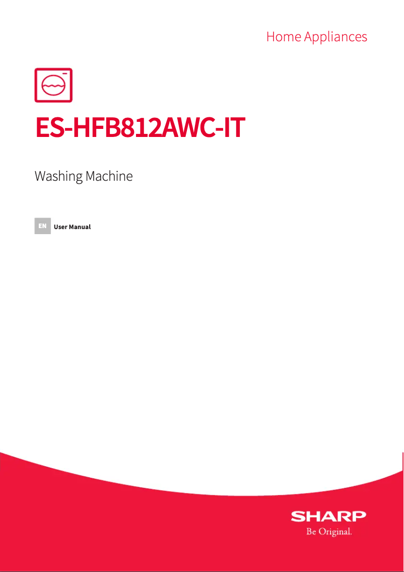 Image de la première page du manuel de l'appareil ES-HFB812AWC-IT