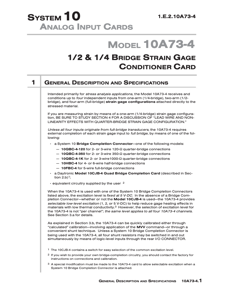 Página 1 del manual Manual de usuario Daytronic 10A73-4