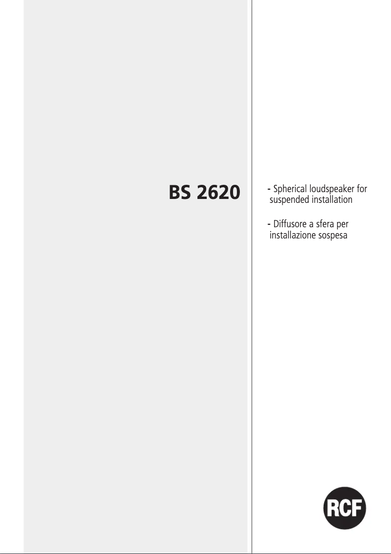 Image de la première page du manuel de l'appareil BS 2620