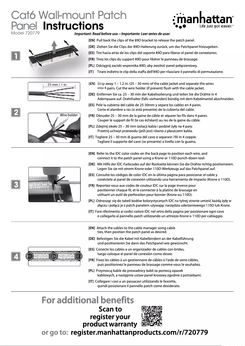 Image de la première page du manuel de l'appareil 720779