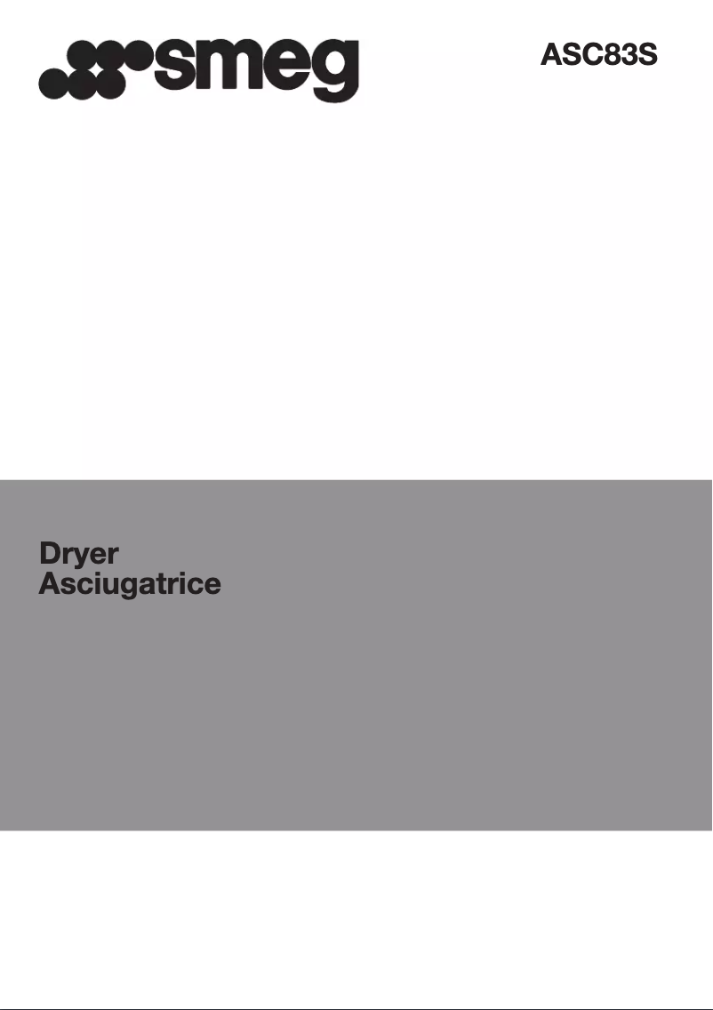 Image de la première page du manuel de l'appareil ASC83S