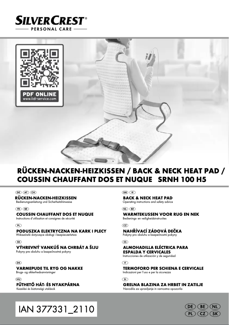 Page 1 de la notice Manuel utilisateur SilverCrest SRNH 100 H5