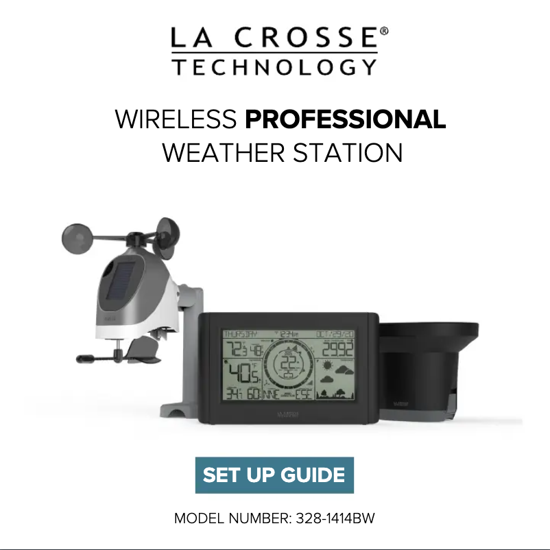 Page n°1 - Manuel utilisateur La Crosse Technology 328-96087