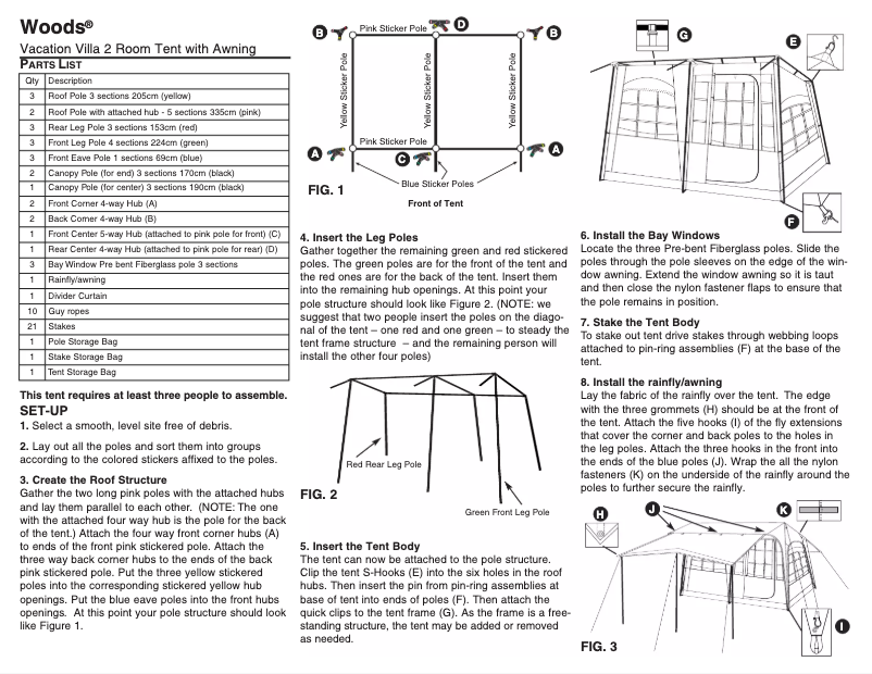 Page 1 de la notice Manuel utilisateur Wood's Vacation Villa 2