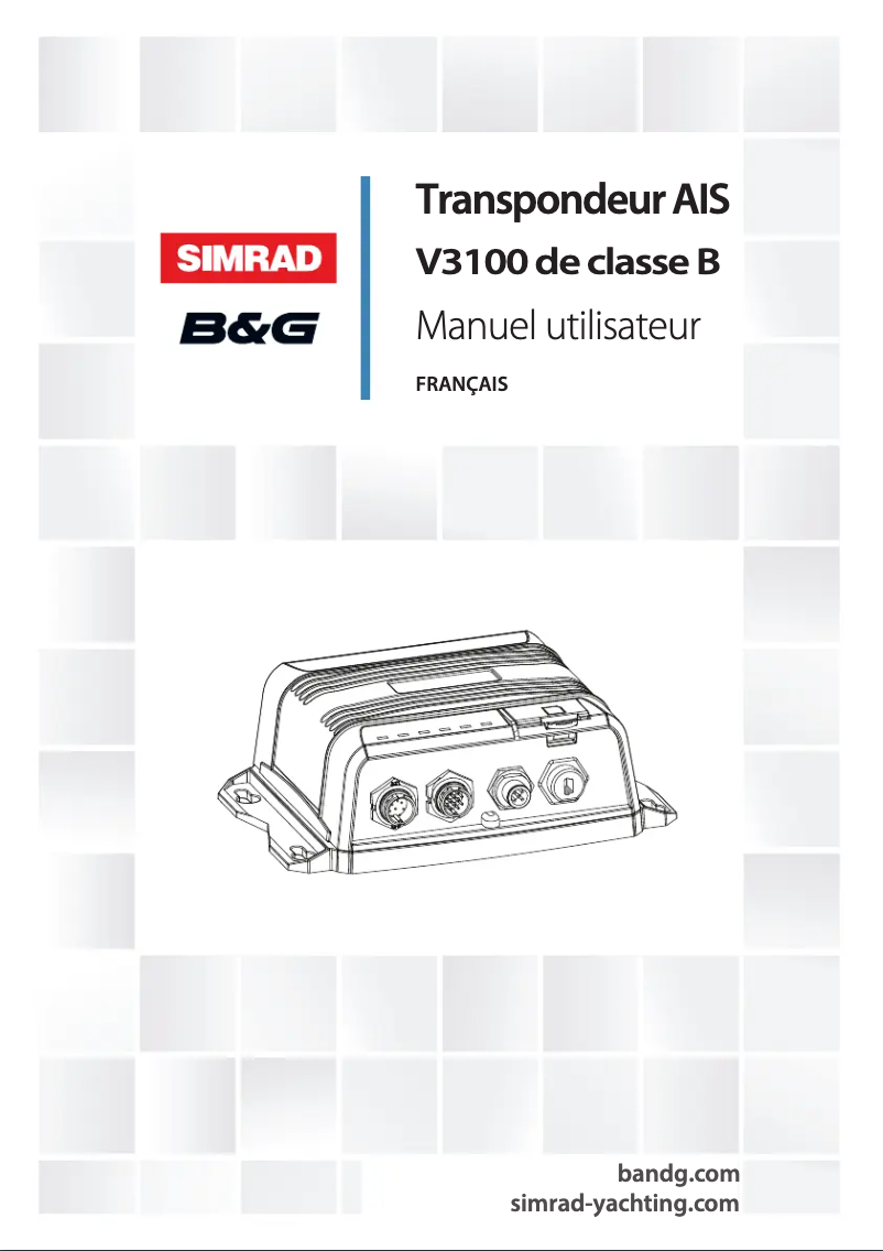 Page 1 de la notice Manuel utilisateur Simrad V3100