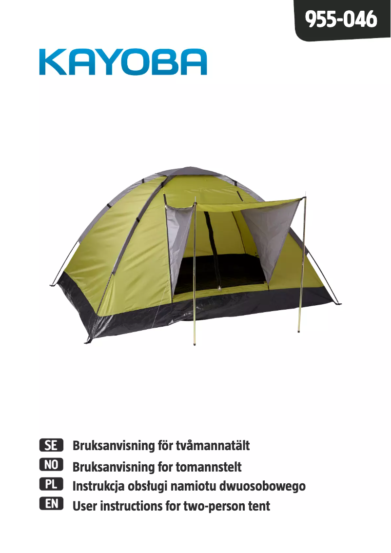 Page 1 de la notice Manuel utilisateur Kayoba 955-046