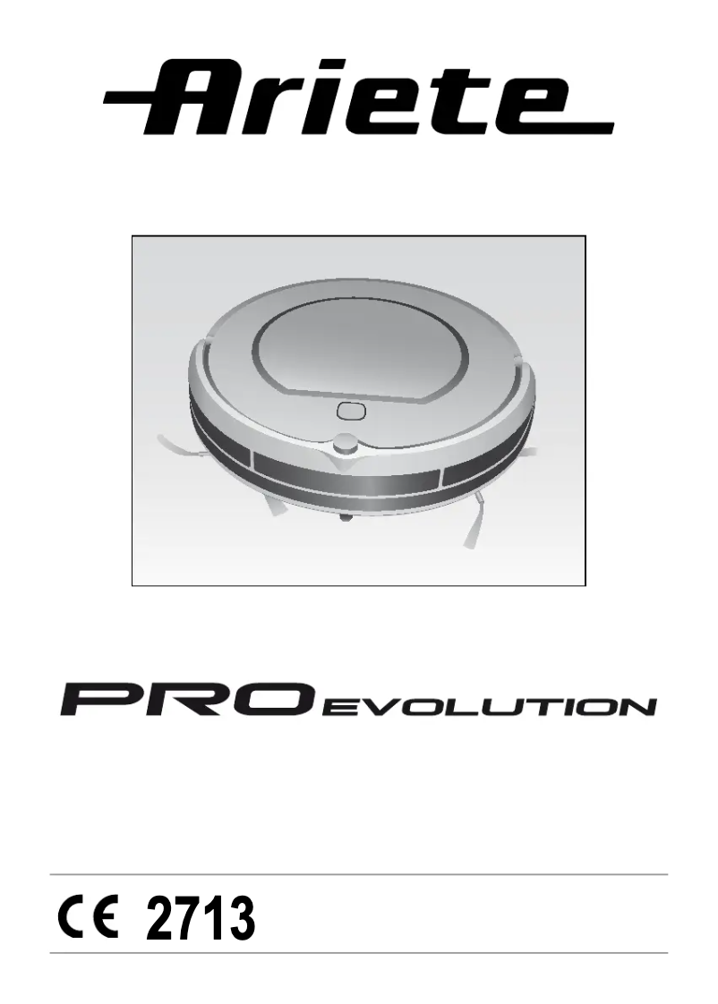 Page 1 de la notice Manuel utilisateur Ariete Pro Evolution 2713