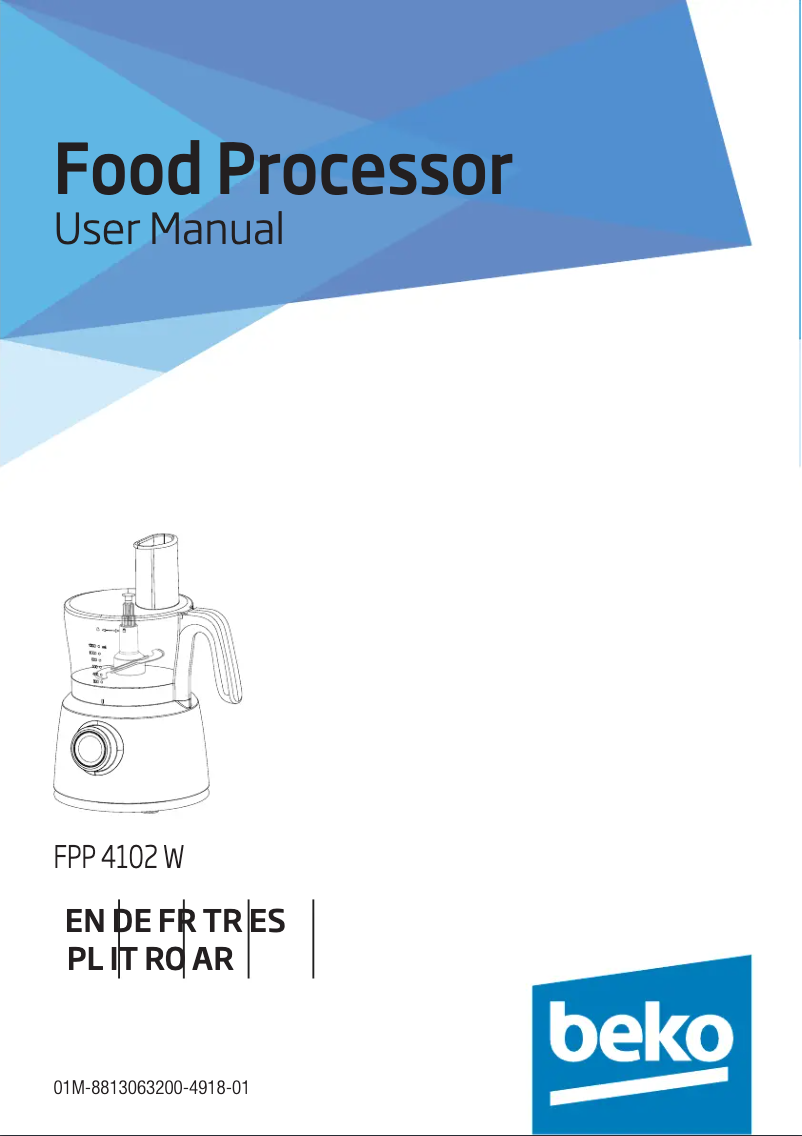 Page n°1 - Manuel utilisateur Beko FPP 4102 W