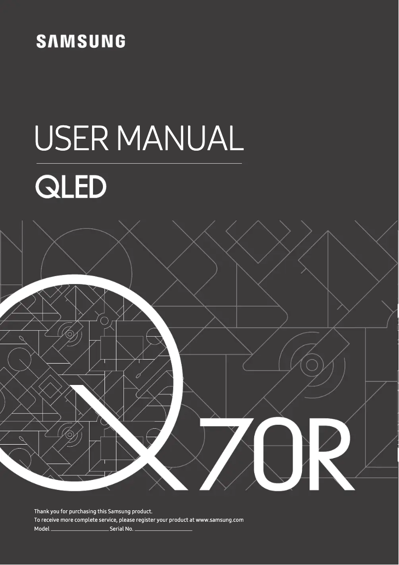 Page n°1 - Manuel utilisateur Samsung GQ49Q70RGT